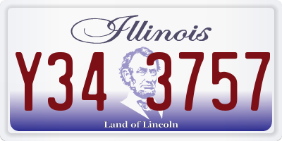 IL license plate Y343757