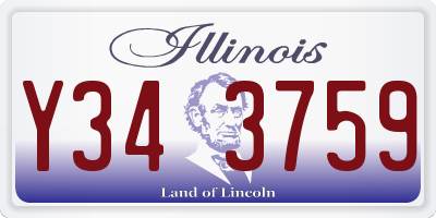 IL license plate Y343759