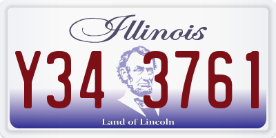 IL license plate Y343761