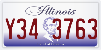 IL license plate Y343763