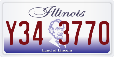 IL license plate Y343770