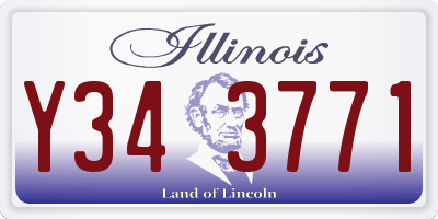 IL license plate Y343771