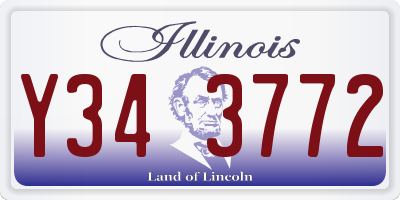 IL license plate Y343772