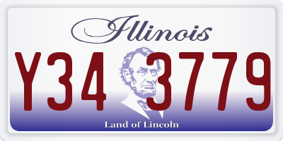 IL license plate Y343779