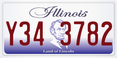 IL license plate Y343782