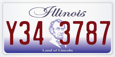IL license plate Y343787