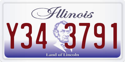 IL license plate Y343791