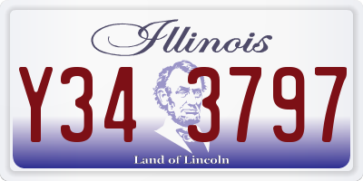 IL license plate Y343797