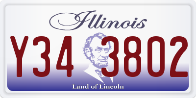IL license plate Y343802