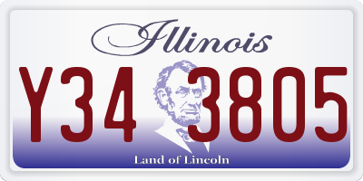IL license plate Y343805