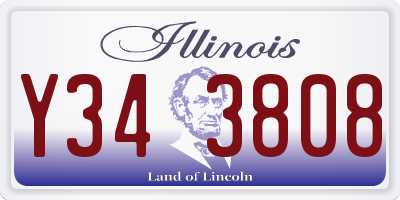 IL license plate Y343808