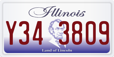 IL license plate Y343809