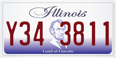 IL license plate Y343811