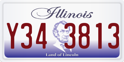IL license plate Y343813