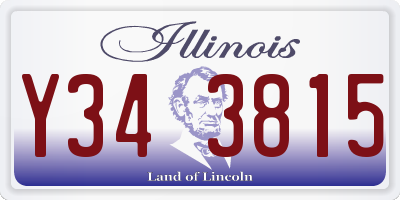 IL license plate Y343815