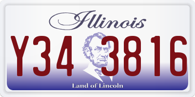 IL license plate Y343816