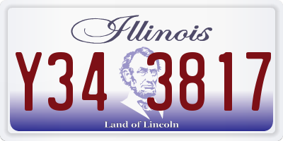 IL license plate Y343817