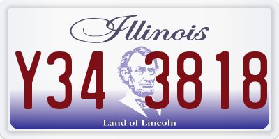 IL license plate Y343818