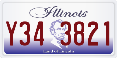 IL license plate Y343821