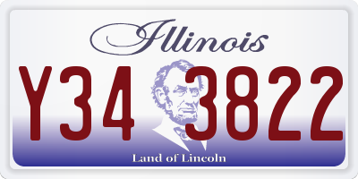 IL license plate Y343822