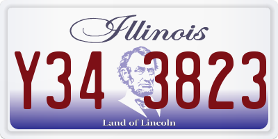 IL license plate Y343823