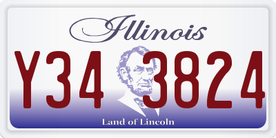 IL license plate Y343824