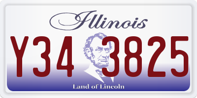 IL license plate Y343825