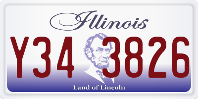 IL license plate Y343826