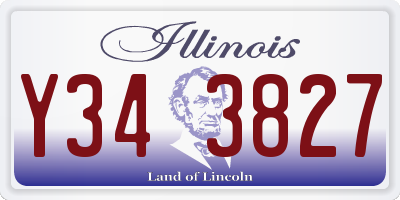 IL license plate Y343827