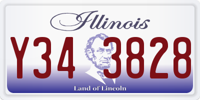 IL license plate Y343828