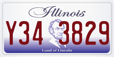 IL license plate Y343829