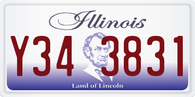 IL license plate Y343831