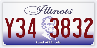 IL license plate Y343832