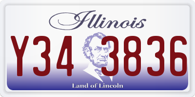 IL license plate Y343836
