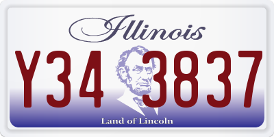 IL license plate Y343837