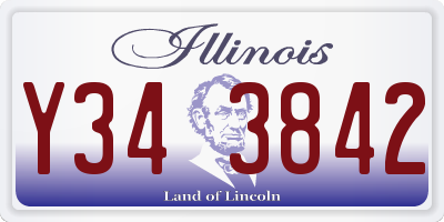 IL license plate Y343842