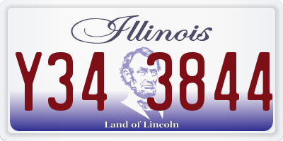 IL license plate Y343844