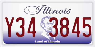 IL license plate Y343845