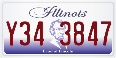 IL license plate Y343847