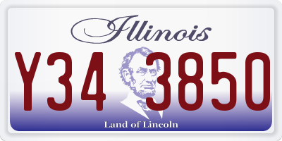 IL license plate Y343850