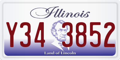IL license plate Y343852