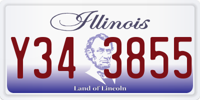 IL license plate Y343855