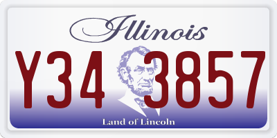 IL license plate Y343857