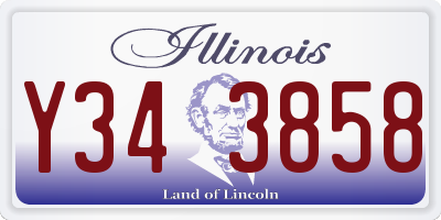 IL license plate Y343858