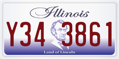 IL license plate Y343861