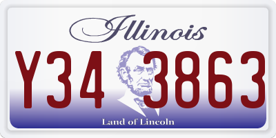 IL license plate Y343863