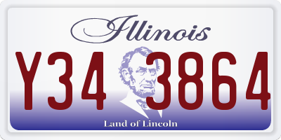 IL license plate Y343864