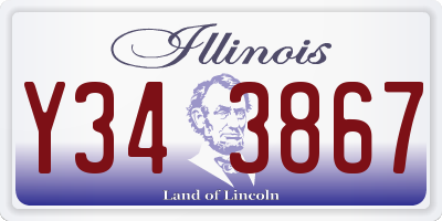 IL license plate Y343867