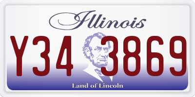 IL license plate Y343869