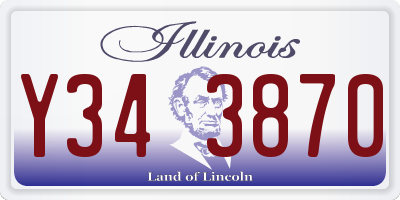 IL license plate Y343870